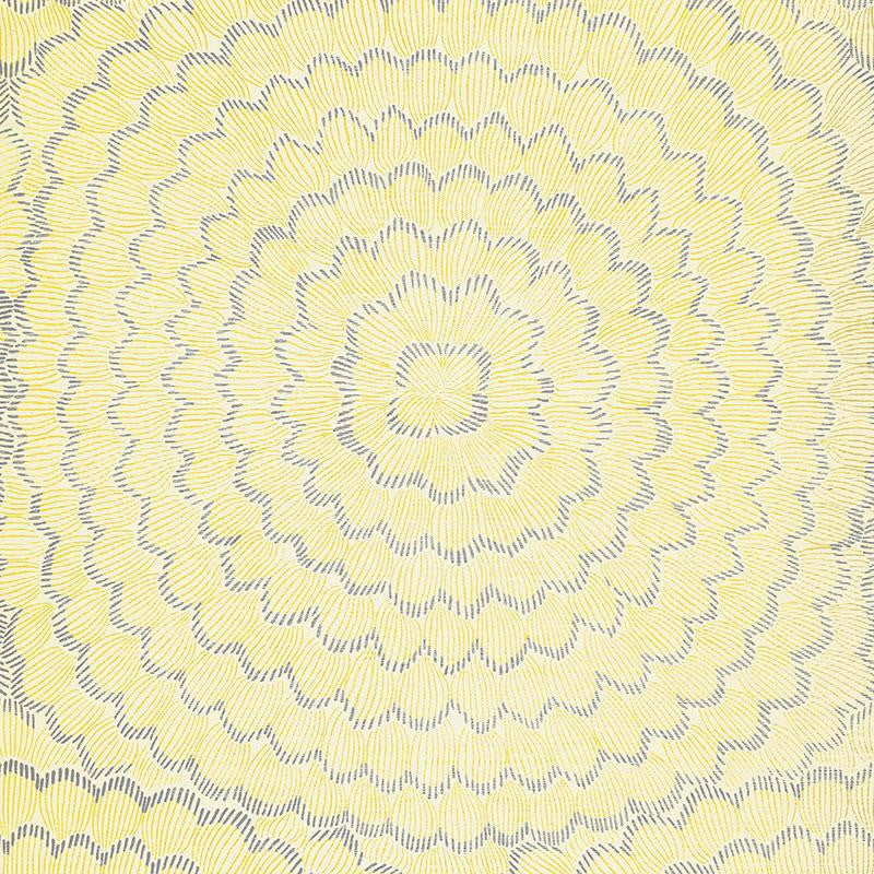 Feather Bloom Sisal Sun & Fog 5006077 by Schumacher Wallpaper Celerie Kemble 34.0" - Fabric Carolina -