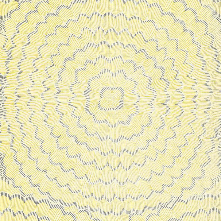 Feather Bloom Sisal Sun & Fog 5006077 by Schumacher Wallpaper Celerie Kemble 34.0" - Fabric Carolina -