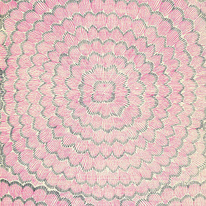 Feather Bloom Sisal Fuchsia & Jet 5006076 by Schumacher Wallpaper