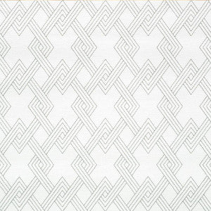 Hix Embroidered Paperweave Grey 5008950 by Schumacher Wallpaper