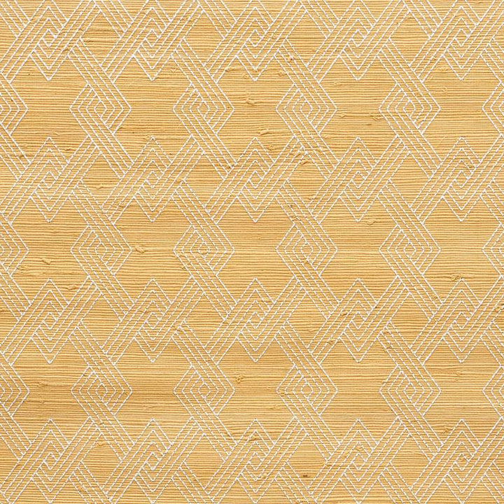 Hix Embroidered Jute Natural 5008960 by Schumacher Wallpaper Happy Together 3.75" - Fabric Carolina -