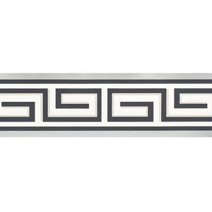Britt Border Graphite 5009060 by Schumacher Wallpaper