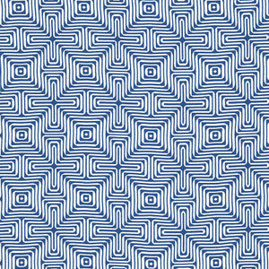 Amazing Maze Indoor/Outdoor Ocean 65320 by Schumacher Fabric