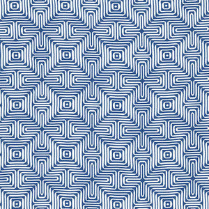 Amazing Maze Indoor/Outdoor Ocean 65320 by Schumacher Fabric
