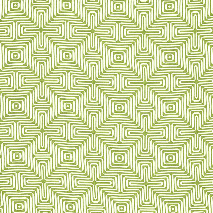 Amazing Maze Indoor/Outdoor Palm 65321 by Schumacher Fabric Trina Turk 6.38" - Fabric Carolina -