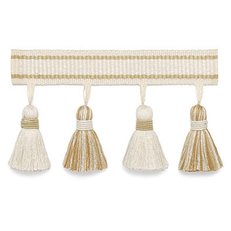 Merida Tassel Fringe Sand 63084 by Schumacher Designer Trim Plein Air Trimmings - Swanky Fabrics -