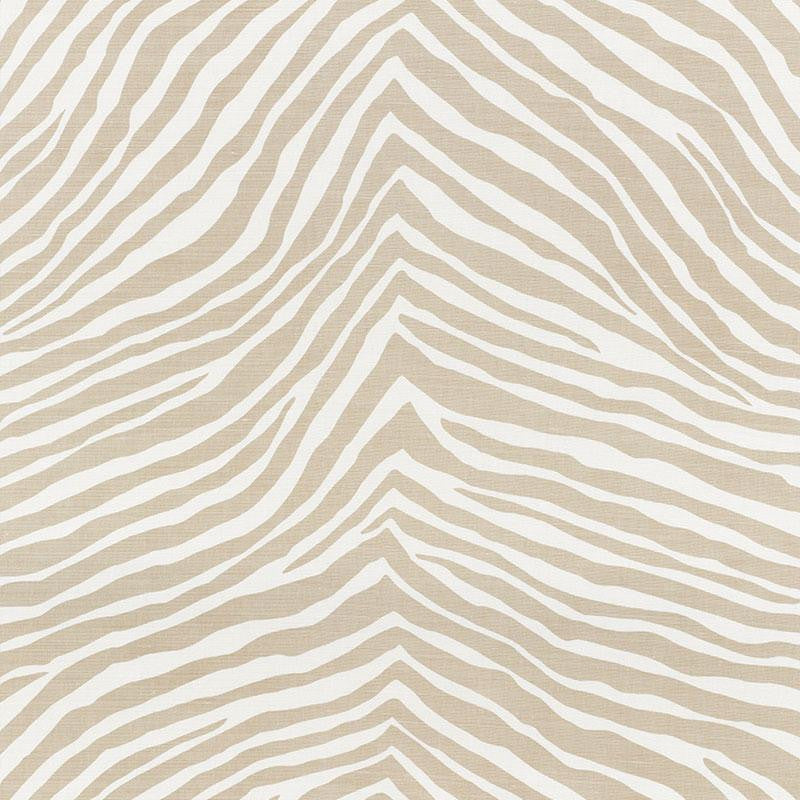 Iconic Zebra Natural 177442 by Schumacher Fabric Happy Together 27.0" - Fabric Carolina -