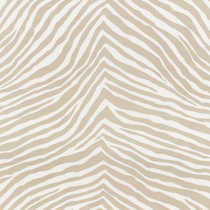 Iconic Zebra Natural 177442 by Schumacher Fabric Happy Together 27.0" - Fabric Carolina -