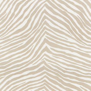 Iconic Zebra Natural 177442 by Schumacher Fabric