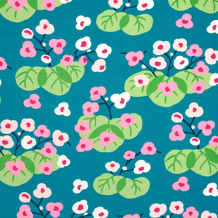 Saku Peacock 177481 by Schumacher Fabric Print Happy 23.5" - Fabric Carolina -