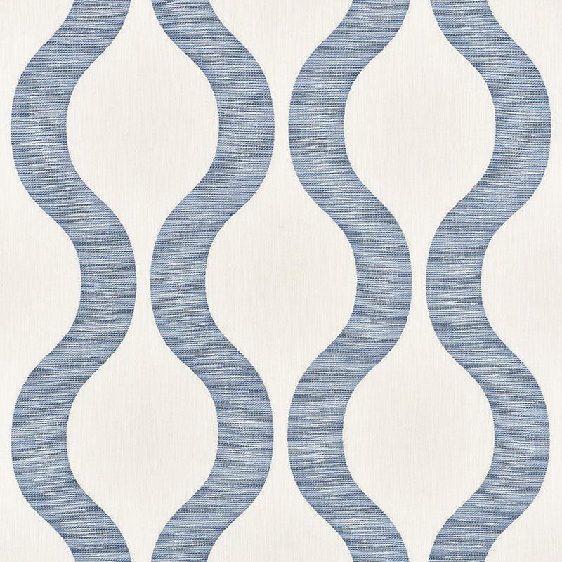 Ondata Blue 73223 by Schumacher Fabric Au Naturel 14.25" - Fabric Carolina -