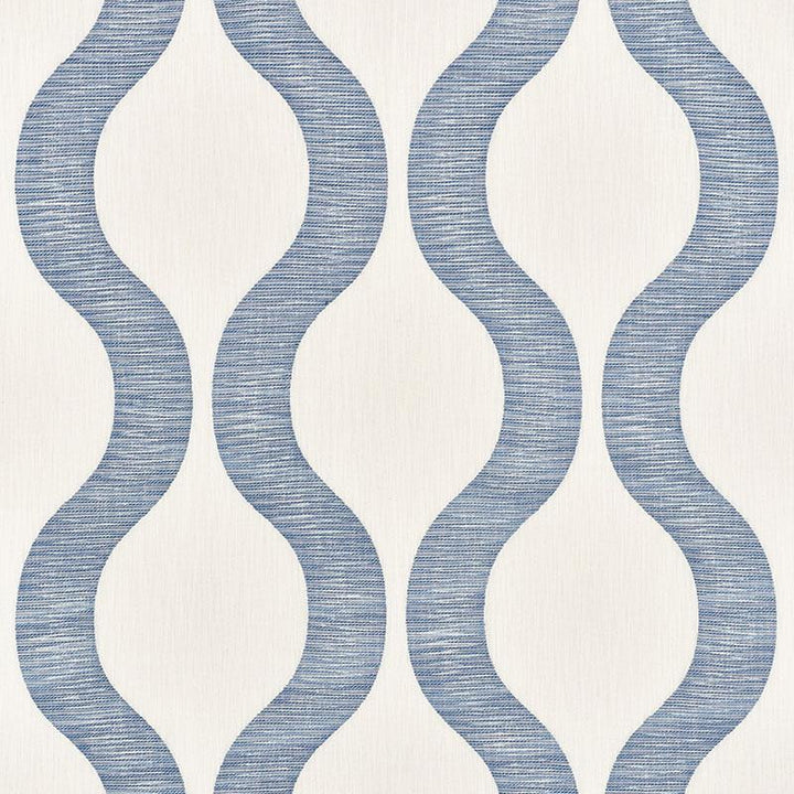 Ondata Blue 73223 by Schumacher Fabric Au Naturel 14.25" - Fabric Carolina -