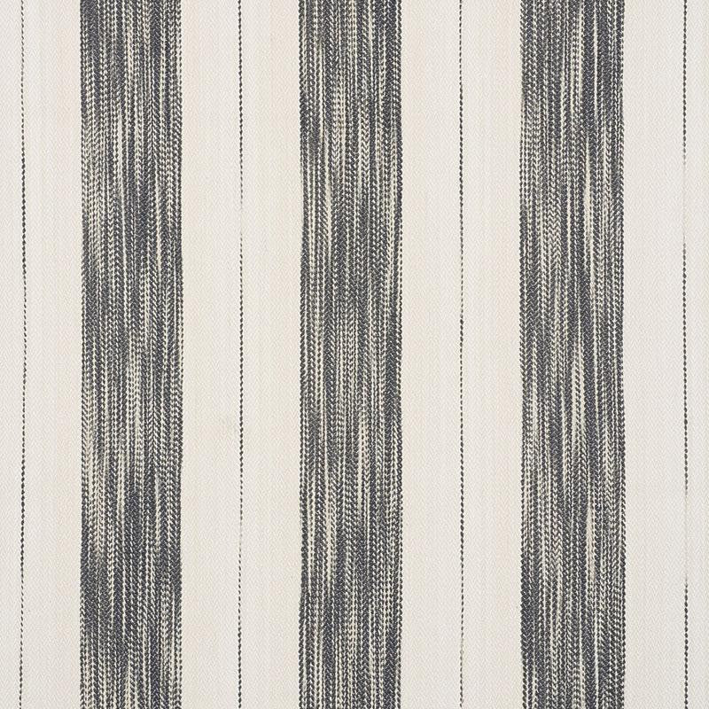 Arroyo Stripe Charcoal 73312 by Schumacher Designer Fabric Au Naturel 9.0" - Swanky Fabrics -