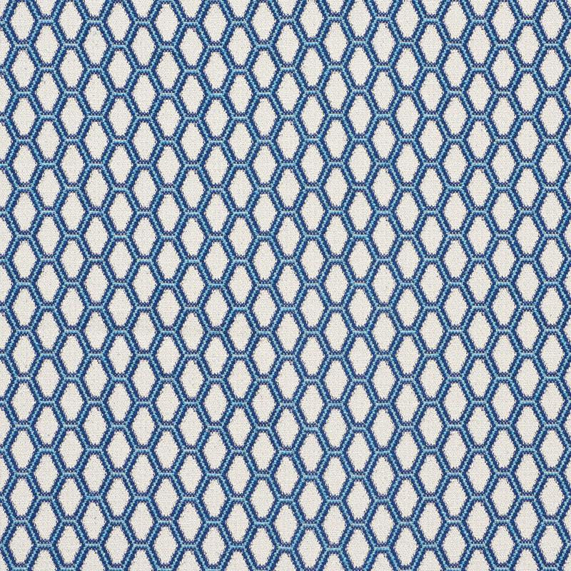 Beehive Blue 73420 by Schumacher Fabric Happy Together 1.5" - Fabric Carolina -