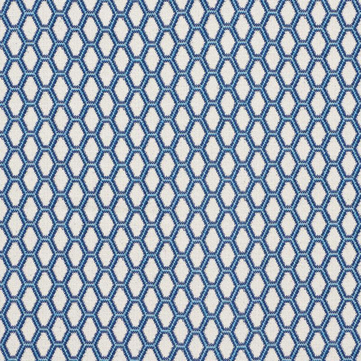 Beehive Blue 73420 by Schumacher Fabric Happy Together 1.5" - Fabric Carolina -