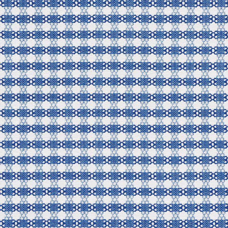 Checkmate Blue 73430 by Schumacher Fabric Happy Together 1.5" - Fabric Carolina -
