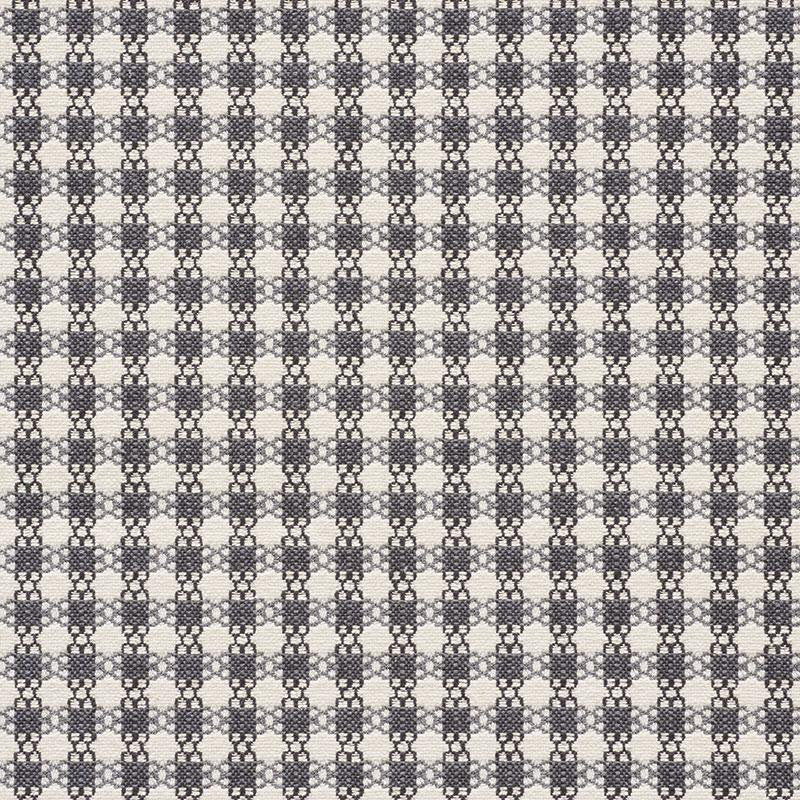 Checkmate Graphite 73432 by Schumacher Fabric Happy Together 1.5" - Fabric Carolina -