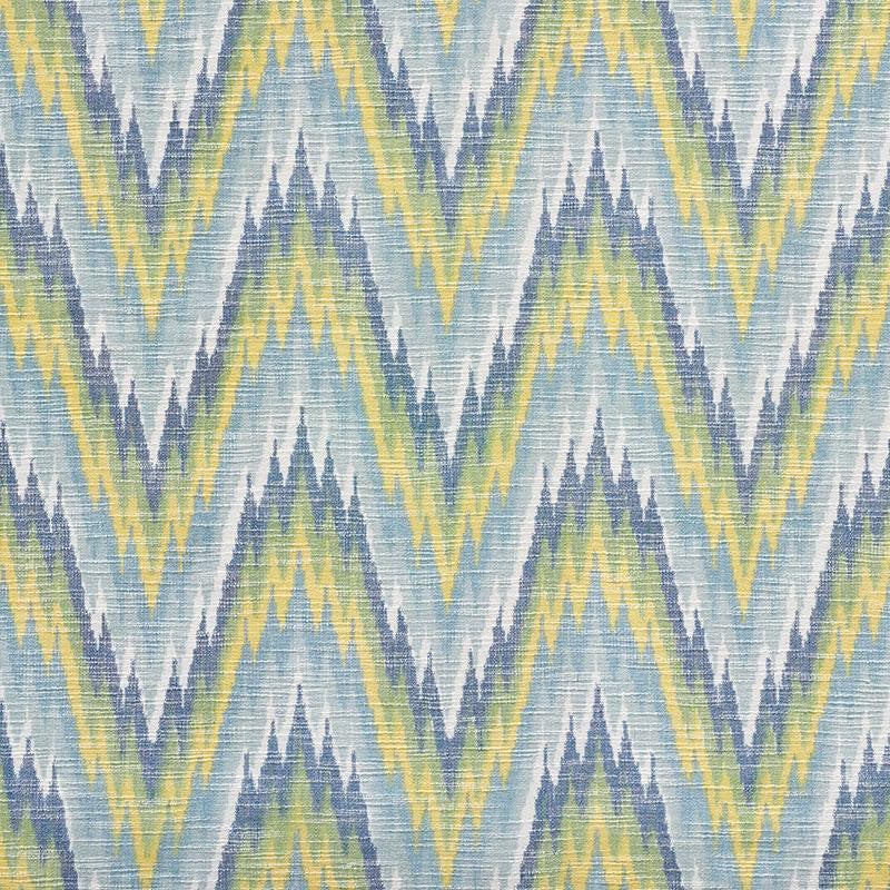 Ibiza Flamestitch Pool 73460 by Schumacher Fabric Happy Together 8.75" - Fabric Carolina -