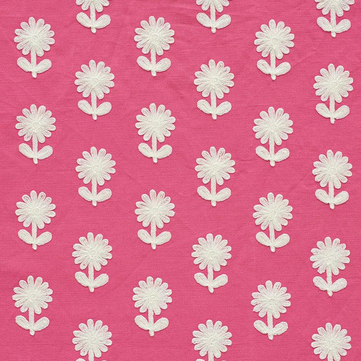 Paley Embroidery Pink 73481 by Schumacher Fabric Happy Together 2.0" - Fabric Carolina -