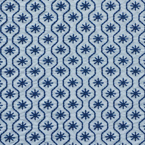 Gigi Embroidery Blue 73492 by Schumacher Fabric