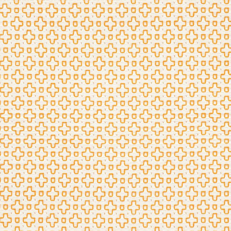 Scout Embroidery Orange 73562 by Schumacher Fabric Happy Together 1.25" - Fabric Carolina -
