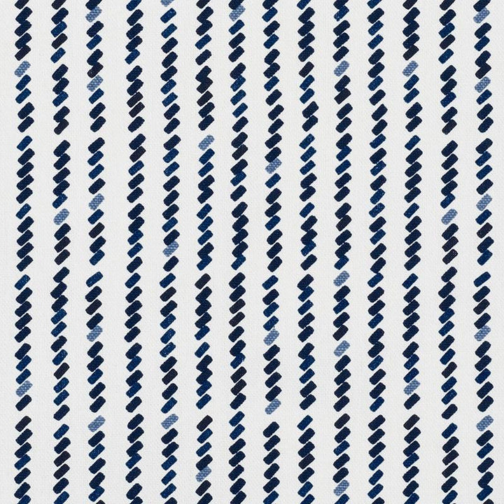 Tic For Tac Blue 176541 by Schumacher Fabric David Kaihoi 6.75" - Fabric Carolina -
