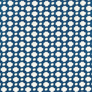 Betwixt Indigo/Ivory 65681 by Schumacher Fabric