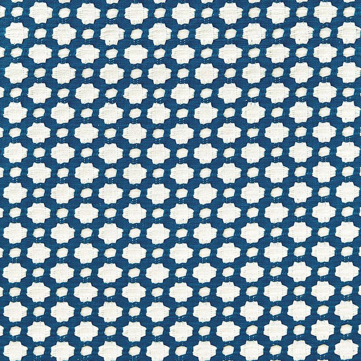Betwixt Indigo/Ivory 65681 by Schumacher Fabric Essentials: Small-Scale Upholstery 1.62" - Fabric Carolina -