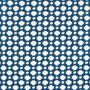 Betwixt Indigo/Ivory 65681 by Schumacher Fabric