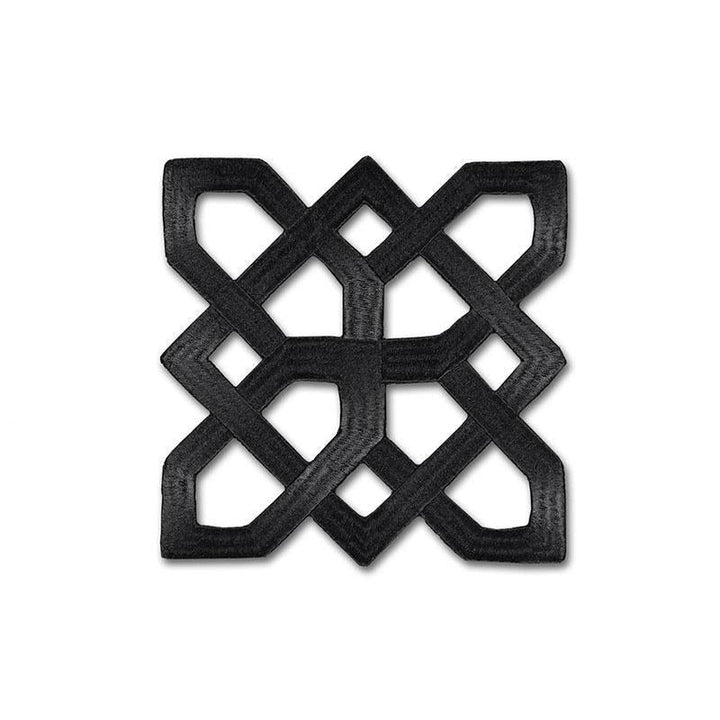 Shanghai Appliqu Noir 66112 by Schumacher Designer Trim Mary Mcdonald 6.62" - Swanky Fabrics -