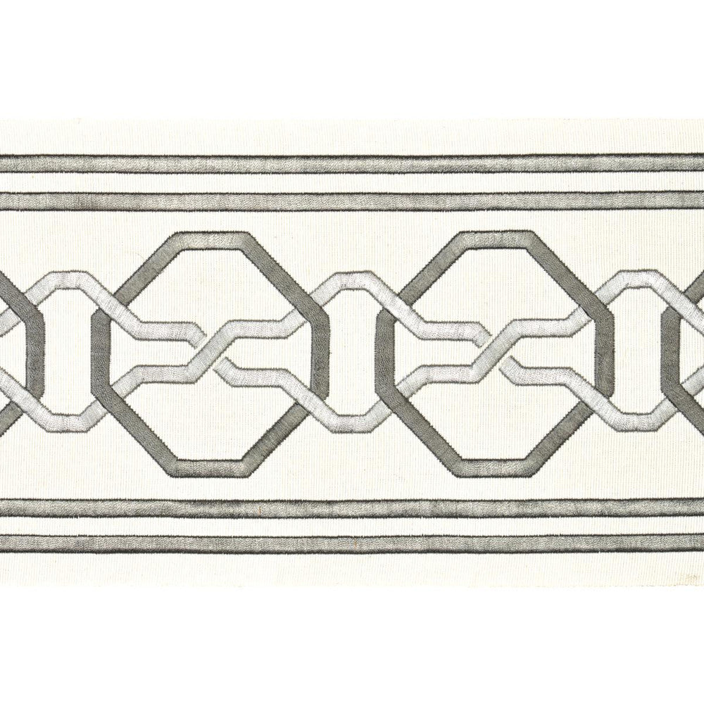 Malmaison Tape Swan 66151 by Schumacher Designer Trim Mary Mcdonald 3.75" - Swanky Fabrics -