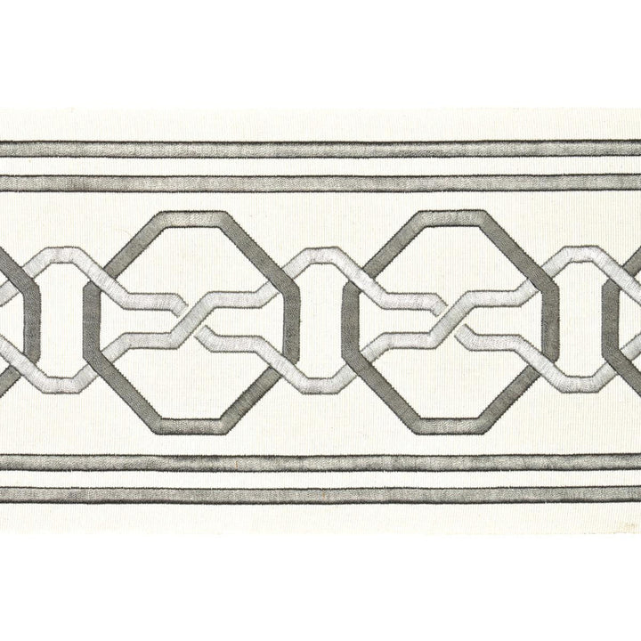 Malmaison Tape Swan 66151 by Schumacher Designer Trim Mary Mcdonald 3.75" - Swanky Fabrics -