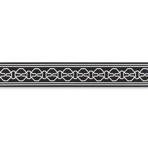 Malmaison Tape Noir / Swan 66153 by Schumacher Trim