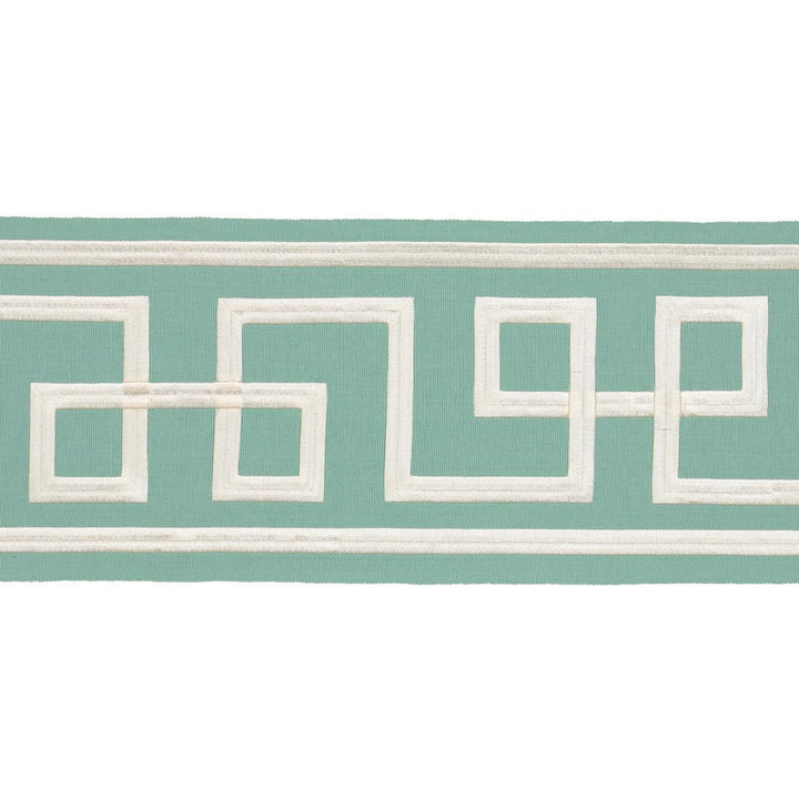 Octavius Tape Aqua Marine 66161 by Schumacher Trim Mary Mcdonald 15.0" - Fabric Carolina -
