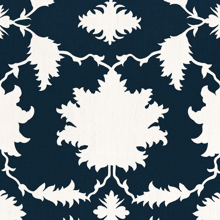 Garden Of Persia Bleu Marine 175033 by Schumacher Fabric Mary Mcdonald 26.0" - Fabric Carolina -