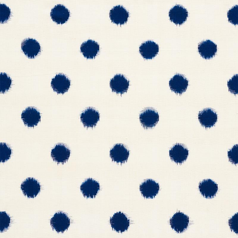 Sakuru Ikat Indigo 72340 by Schumacher Fabric Mingei 5.12" - Fabric Carolina -