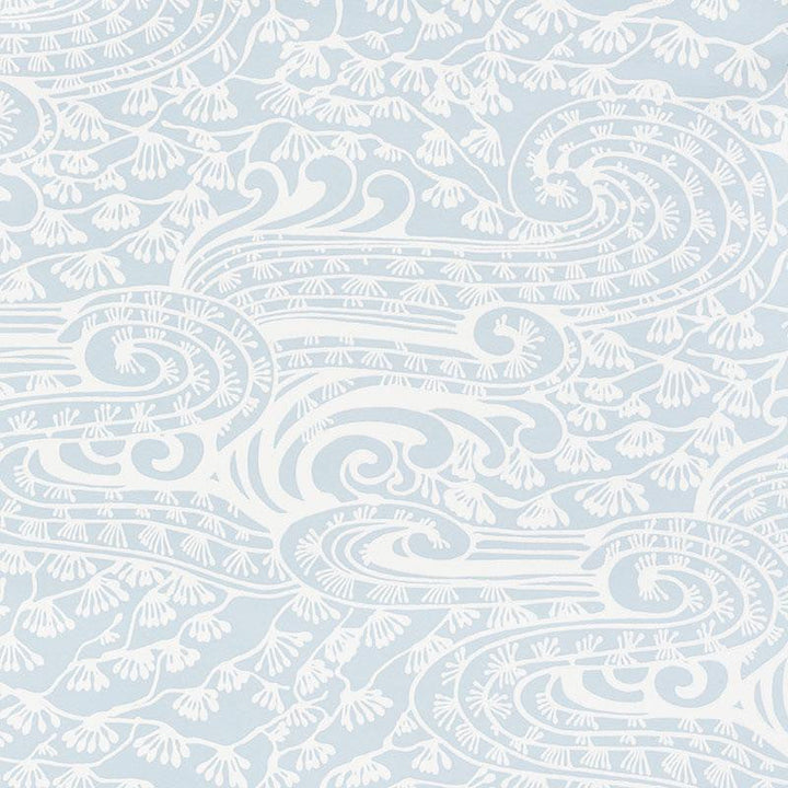 Mizu Sky 5008730 by Schumacher Designer Wallpaper Mingei 13.5" - Swanky Fabrics -