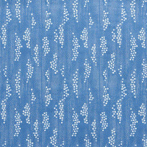 Taki Floral Indigo 5008740 by Schumacher Wallpaper