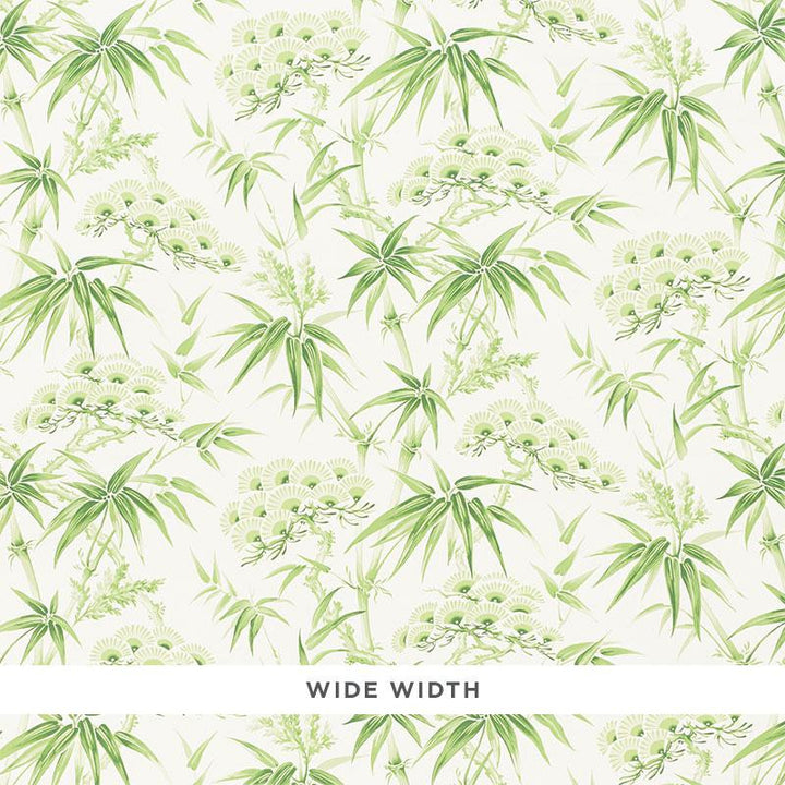 Arita Floral Leaf 5009141 by Schumacher Wallpaper Mingei 27.5" - Fabric Carolina -