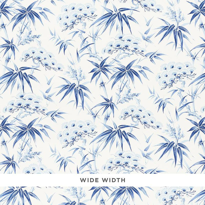 Arita Floral Porcelain 5009140 by Schumacher Wallpaper Mingei 27.5" - Fabric Carolina -