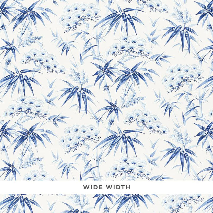 Arita Floral Porcelain 5009140 by Schumacher Wallpaper Mingei 27.5" - Fabric Carolina -