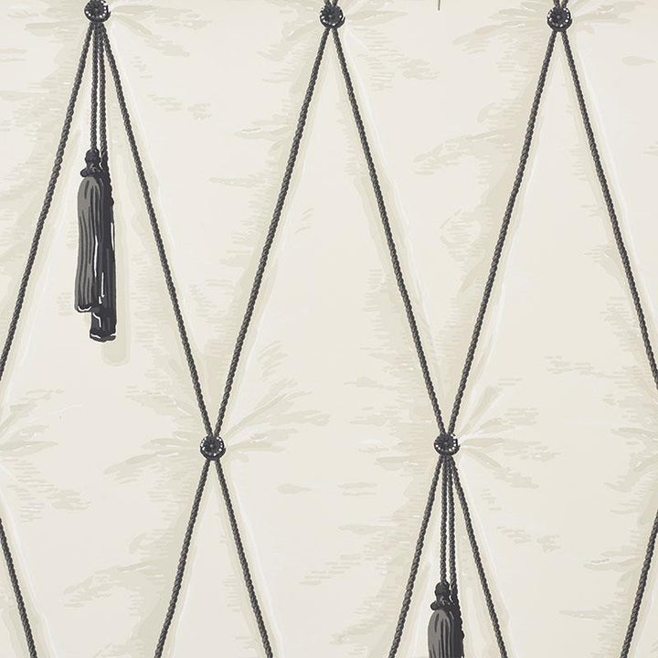 Drapery Bone 5009160 by Schumacher Wallpaper Trompe L'Oeil 9.0" - Fabric Carolina -