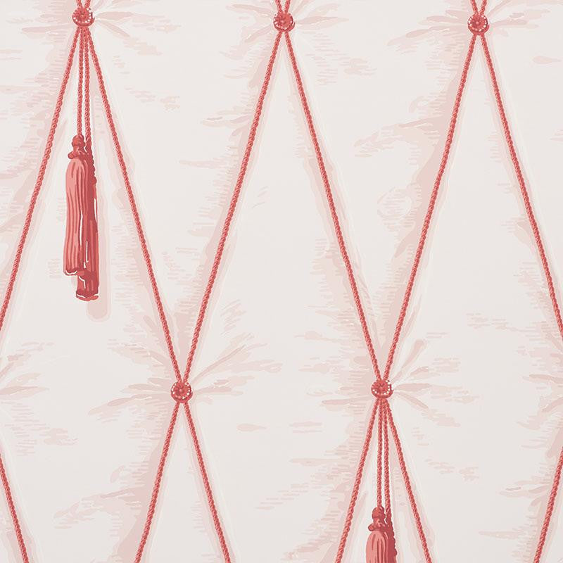 Drapery Blush 5009161 by Schumacher Wallpaper Trompe L'Oeil 9.0" - Fabric Carolina -