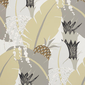 Ananas Neutral 5009171 by Schumacher Wallpaper