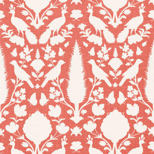 Chenonceau Coral 173564 by Schumacher Fabric