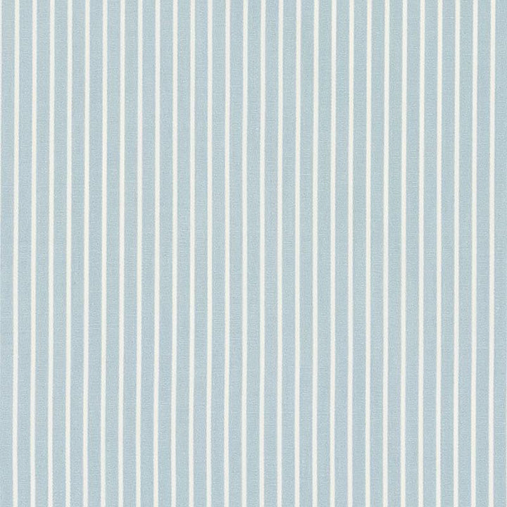 Edie Stripe Sky 71304 by Schumacher Designer Fabric Essentials: Classic Stripe - Swanky Fabrics -