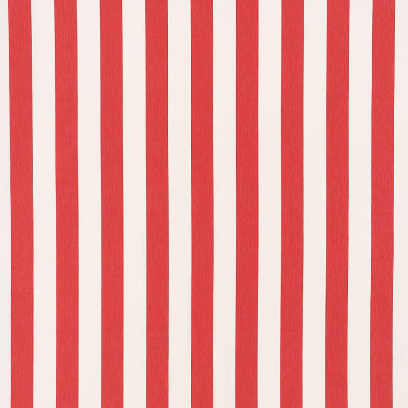 Andy Stripe Red 71329 by Schumacher Fabric Essentials: Classic Stripe 5.5" - Fabric Carolina -