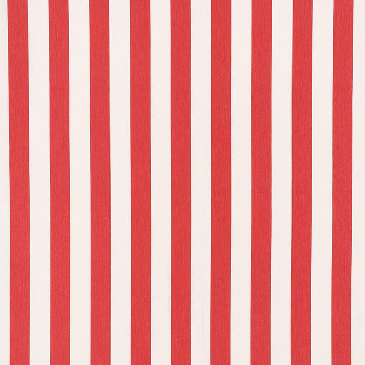Andy Stripe Red 71329 by Schumacher Fabric Essentials: Classic Stripe 5.5" - Fabric Carolina -