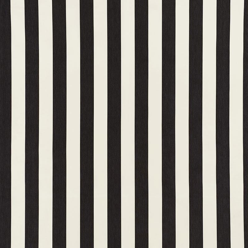 Andy Stripe Black 71320 by Schumacher Designer Fabric Essentials: Classic Stripe 5.5" - Swanky Fabrics -
