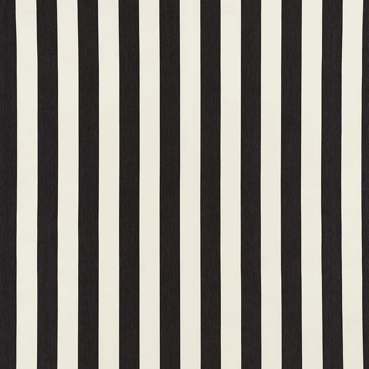 Andy Stripe Black 71320 by Schumacher Designer Fabric Essentials: Classic Stripe 5.5" - Swanky Fabrics -